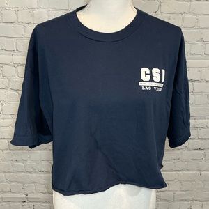 707 T-Shirt Cropped CSI Las Vegas Blue-XL